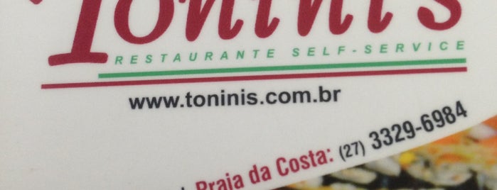 Restaurante Tonini's is one of Top 10 dinner spots in Vila Velha, Brazil.
