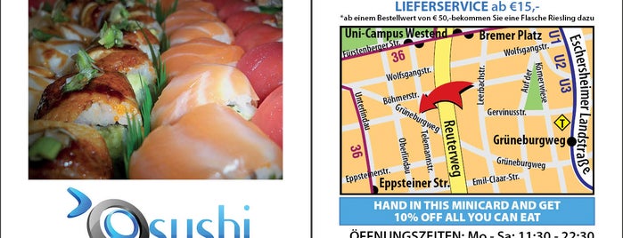 O'Sushi is one of Frankfurt am Main - Food & Drinks.