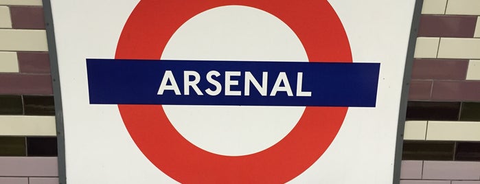 Arsenal London Underground Station is one of Stations - LUL used.