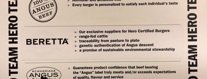 Hero Certified Burgers is one of Places eaten (Toronto).