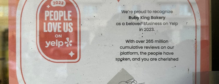 Ruby King Bakery is one of Oakland bucket list.