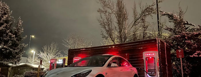 Tesla Supercharger is one of Oregon.