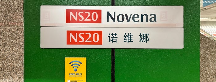 Novena MRT Station (NS20) is one of Locais curtidos por Ian.