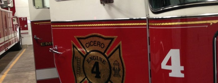 Cicero Fire Department Engine 1 is one of Firehouse work day.