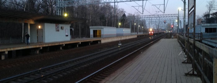 Ж/Д платформа Левобережная is one of С работы до Зеленоград дом.