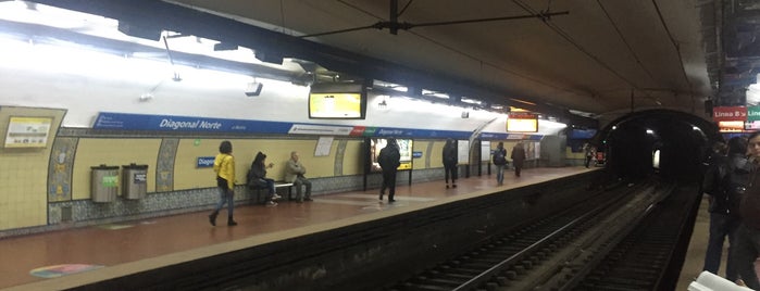 Estación Diagonal Norte [Línea C] is one of Locais curtidos por Rodrigo.