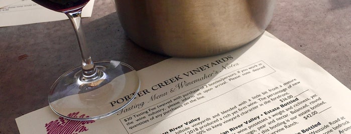 Porter Creek Winery is one of Beyond the Peninsula.