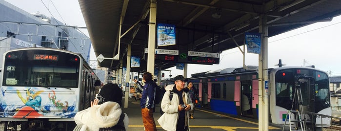 Ishinomaki Station is one of JR 미나미토호쿠지방역 (JR 南東北地方の駅).