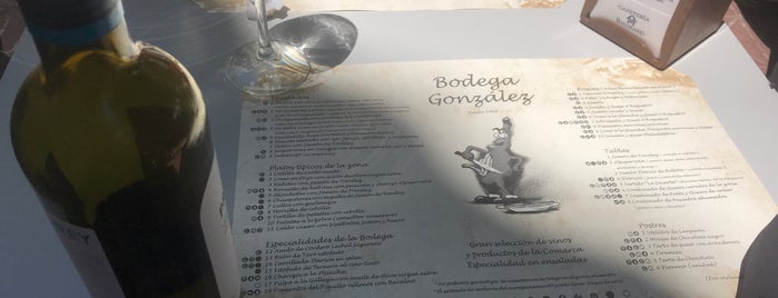 Bodega Gonzalez is one of España 13/17/22/24.