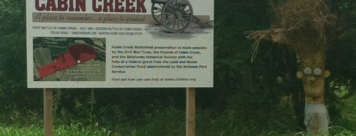 Cabin Creek Battlefield is one of OklaHOMEa Bucket List.