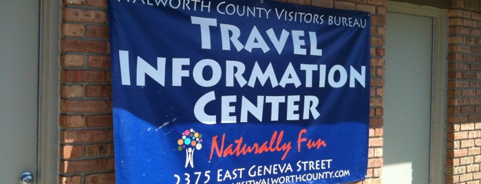 Walworth County Visitors Bureau Welcome Center is one of WI.