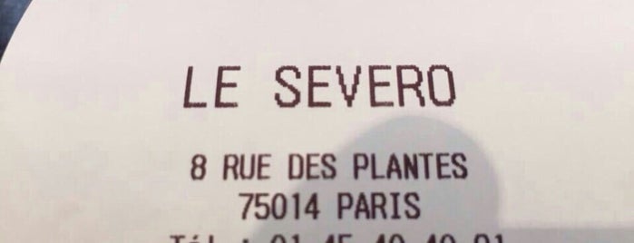 Le Severo is one of Paris.