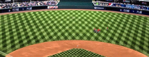 Kauffman Stadium is one of MLB stadiums.