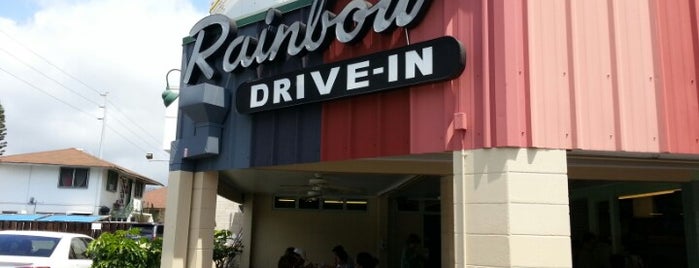 Rainbow Drive-In is one of Hawaii Recos.