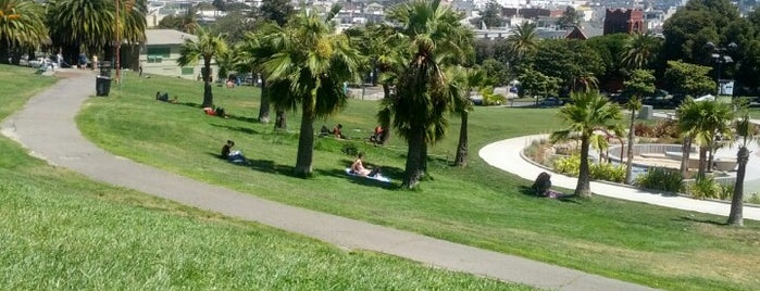 Mission Dolores Park is one of SFO.