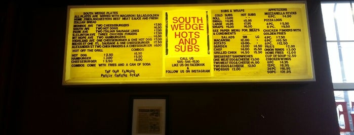 South Wedge Hots & Subs is one of Good Eats.