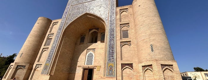 Nodir Dеvon Begi хоnaqohi is one of Узбекистан: Samarkand, Bukhara, Khiva.
