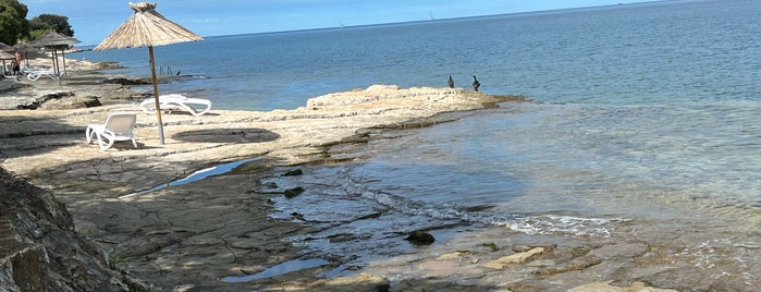 Lanterna Beach is one of Porec highlights.