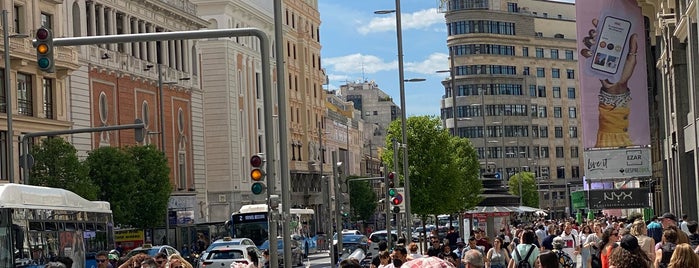 La Gran Via is one of Madrid.