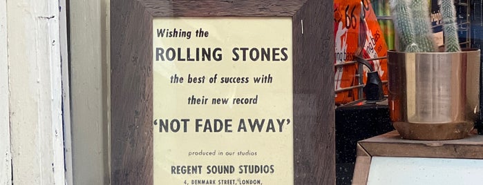 Regent Sounds Studio is one of Central London Music Shops.