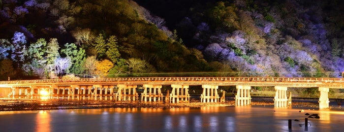 Togetsu-kyo Bridge is one of s i g h t s ..