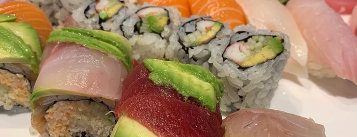A B Sushi is one of New York food.
