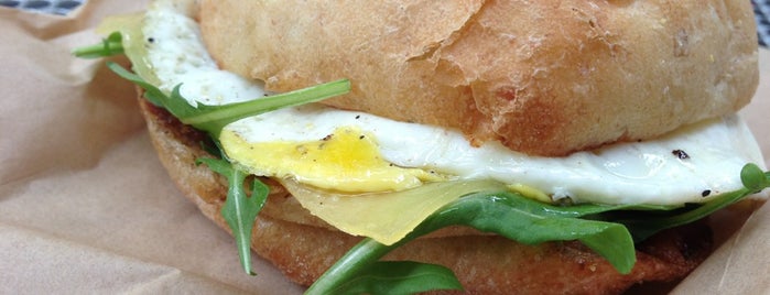 Dahlia Bakery is one of 40 Cure-All Breakfast Sandwiches.