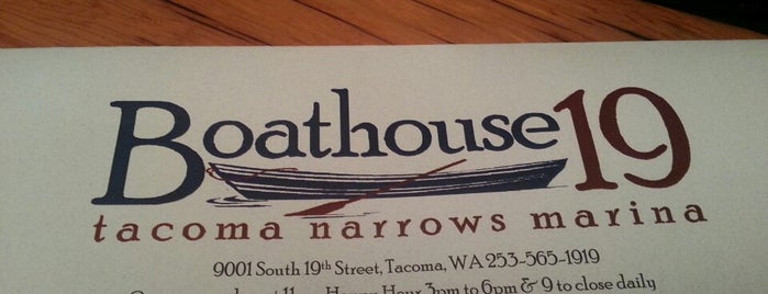 Boathouse 19 at the Narrows is one of Where to eat in Tacoma.