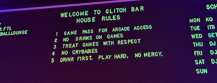 Glitch is one of Ft laud drinks.