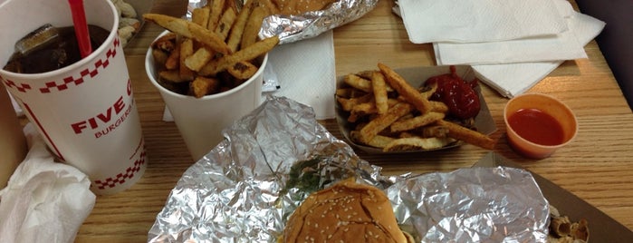 Five Guys is one of Pencils Down Lunch.