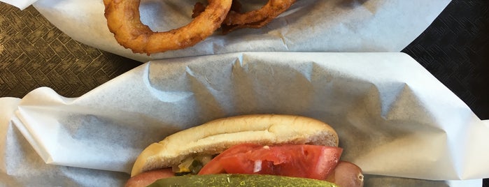 The Clark Street Dog is one of Red Hot Chicago.