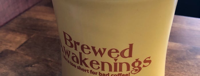 Brewed Awakenings is one of Tempat yang Disukai Batuhan"Bush".
