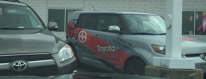 Toyota of Greensburg is one of Advance auto garages.