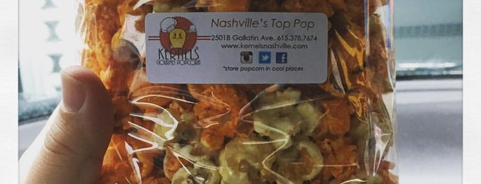 Kernels Nashville Popcorn is one of Places to try.