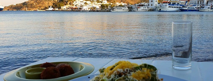 Tzivaeri Restaurant Patmos is one of Lugares favoritos de Dimitris.