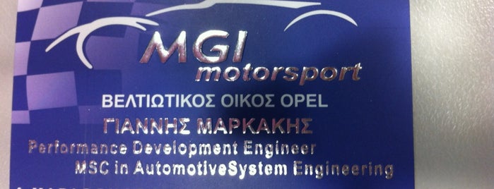 MGI MOTORSPORT is one of Gizem'in Kaydettiği Mekanlar.