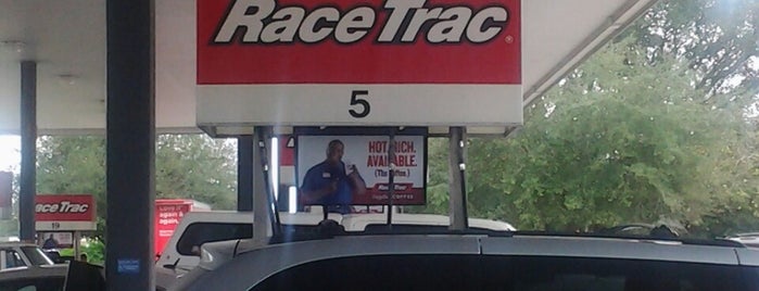 RaceTrac is one of Gas stations with pump latches.