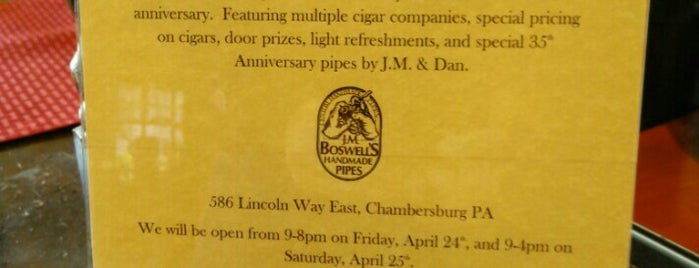 Boswell Pipe & Cigars is one of Timothy'un Beğendiği Mekanlar.