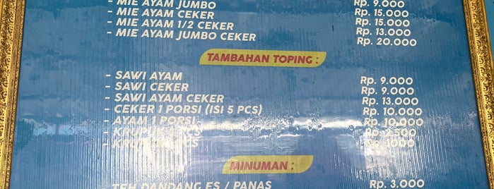 Mie Ayam "Bu Tumini" is one of Indonesia - wish list.