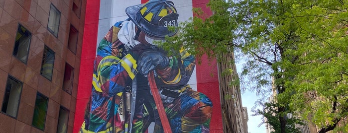 Kobra Firefighter Mural On 49th is one of New York, United States.