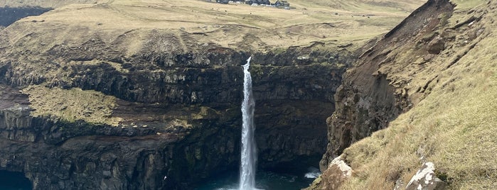 Múlafossur is one of Faroe Island.