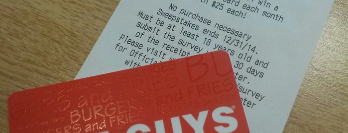 Five Guys is one of Top places to eat in Clifton Park.