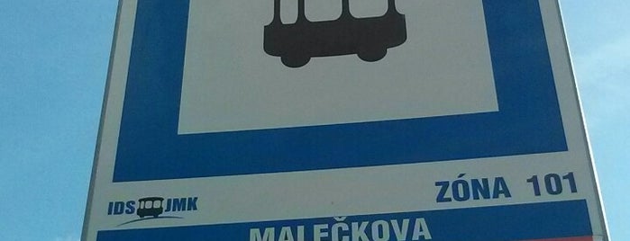 Malečkova (bus) is one of Bus 78 (Brno).