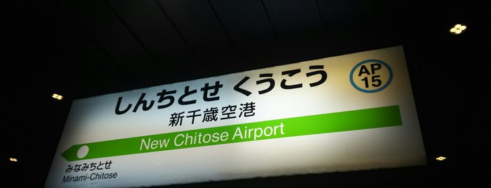 New Chitose Airport Station (AP15) is one of Locais curtidos por 高井.