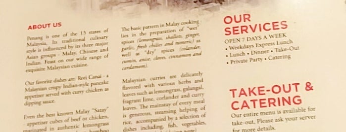Penang Malaysian & Thai is one of สถานที่ที่บันทึกไว้ของ Lizzie.