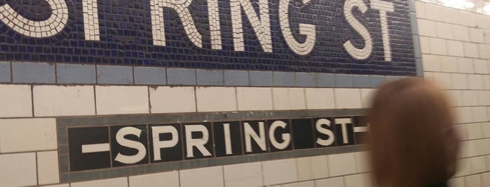 MTA Subway - Spring St (6) is one of NYCSpring2017.