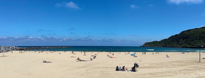 Zurriola Beach is one of San Sebastián.