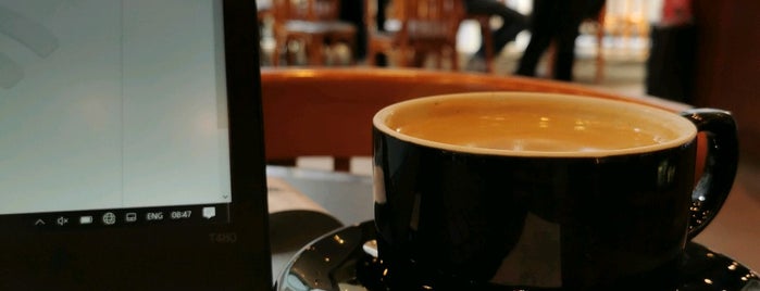 Pacific Coffee is one of Lieux qui ont plu à Burcu.