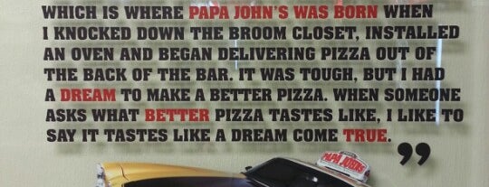 Papa John's Pizza is one of #416by416 - Dwayne list1.