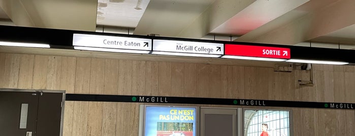 STM Station McGill is one of Metro.